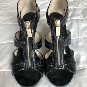 Michael Kors Size 7 Zipper Open Toe Heels